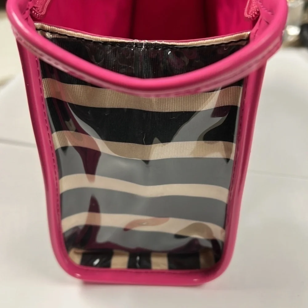 Kate Spade Large Heddy Thalia Striped Glazed Clutch Bag